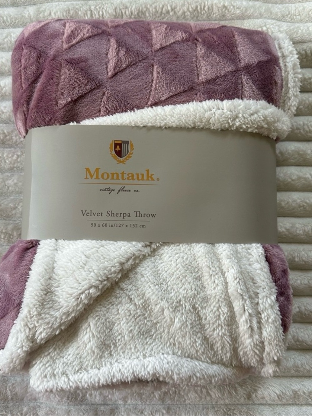 Velvet Sherpa Throw